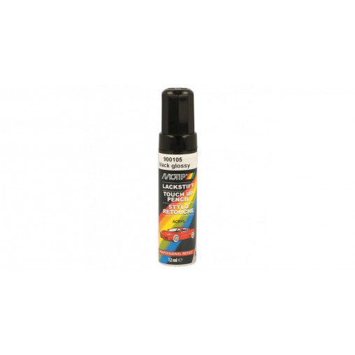 Pinceau de retouche 900105 Noir Haute Brillance MOTIP Touch Up 12ml