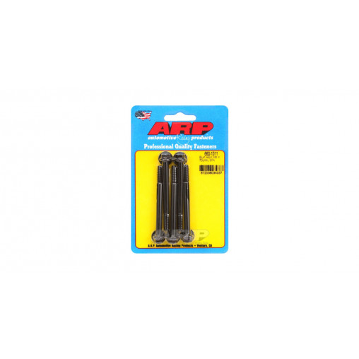 Boulonnerie universelle ARP M6 x 1.00 - Black Oxyde Hex x5