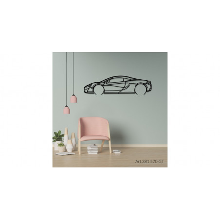 Décoration murale Art Design - silhouette McLaren 570GT
