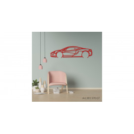 Décoration murale Art Design - silhouette McLaren 570GT