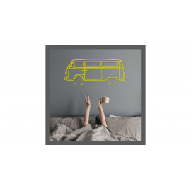 Décoration murale Art Design - silhouette VW T2 HOLIDAY VAN