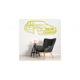 Décoration murale Art Design - silhouette Alfa Romeo 75 - FRONT Décoration murale Art Design - silhouette Alfa Romeo 75 - FRONT