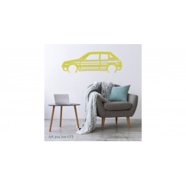 Décoration murale Art Design - silhouette Peugeot 205 GTi Décoration murale Art Design - silhouette Peugeot 205 GTi