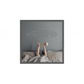Décoration à poser Art Design support bois - silhouette Ford GRAN TORINO