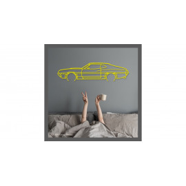 Décoration à poser Art Design support bois - silhouette Ford GRAN TORINO