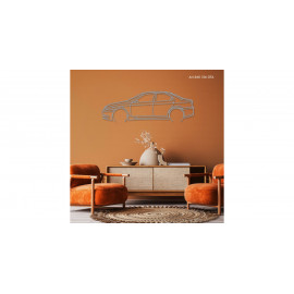 Décoration à poser Art Design support bois - silhouette Alfa Romeo 156 GTA