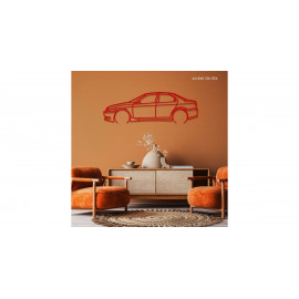 Décoration à poser Art Design support bois - silhouette Alfa Romeo 156 GTA