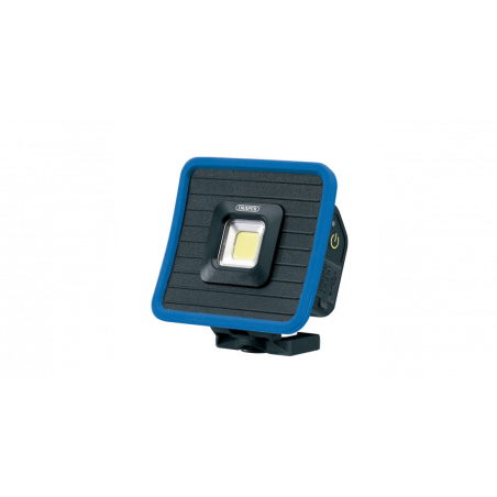 Mini projecteur à LED COB DRAPER rechargeable et batterie avec base magnétique, 10 W, 1000 lumens
