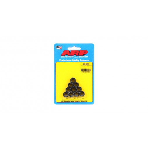 Pack écrous ARP (10) 11/32-24 - Black Oxyde Hex