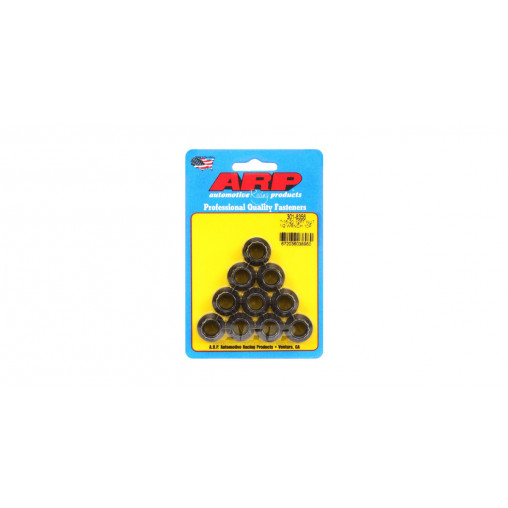 Pack écrous ARP (10) 7/16-20 - Black Oxyde 12 pts
