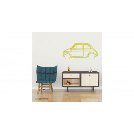 Décoration murale Art Design - silhouette Fiat 500 No Décoration murale Art Design - silhouette Fiat 500 No