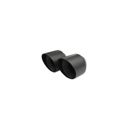 Silencieux arrière 2x80 X-Race Black Matt Inoxcar BMW E82 135i Coupé 3,0 BiTurbo 2007-2010