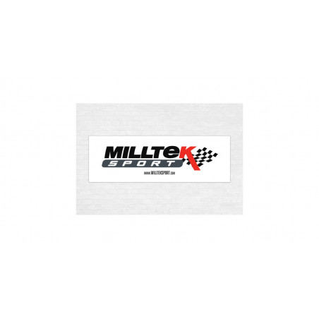 Banderole blanche Milltek Sport 1840x600 mm