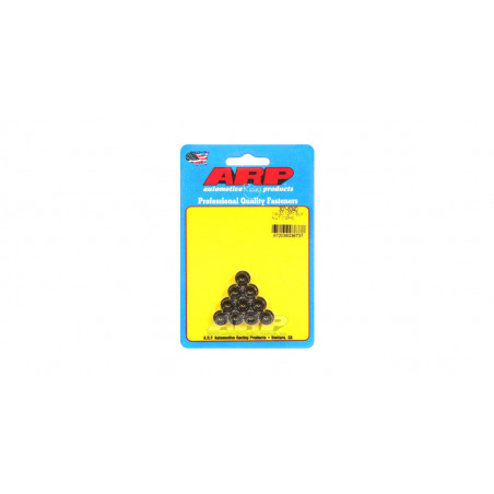 Pack écrous ARP (10) 1/4-20 - Black Oxyde 12 pts