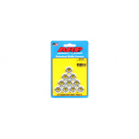 Pack écrous ARP (10) anti-desserrage à collerette 3/8-24 - Hex