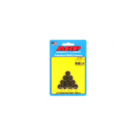 Pack écrous ARP (10) 5/16-18 - Black Oxyde 12 pts