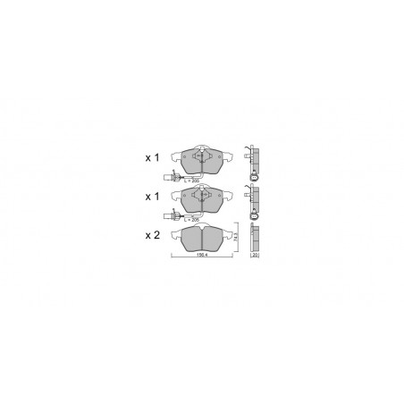 Plaquettes de frein GT2i Race Avant pour AUDI A4 - A4 Quattro (8E-8H) 1.8i 20V Turbo, 1.9 TDi, 2.0i FSi, 2.0i TFSi, 2.4i 2001-