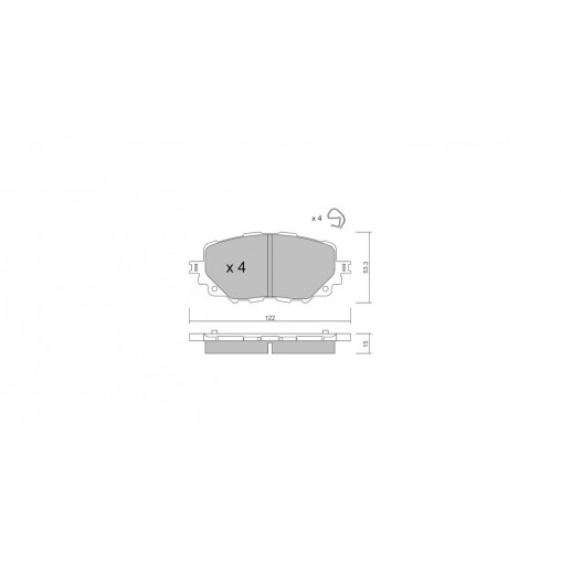 Plaquettes de frein GT2i Race Avant pour MAZDA MX-5 IV (ND) 1.5i 16V, 2.0i 16V 2015- - Etriers de frein Advics