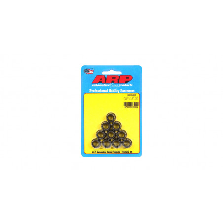 Pack écrous ARP (10) M10 x 1.25 - Black Oxyde 12 pts