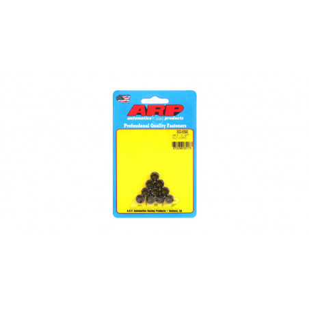 Pack écrous ARP (10) M6 x 1.00 - Black Oxyde 12 pts