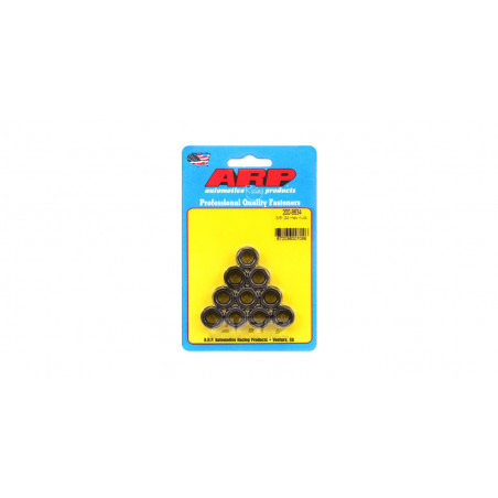 Pack écrous ARP (10) 3/8-24 - Black Oxyde Hex