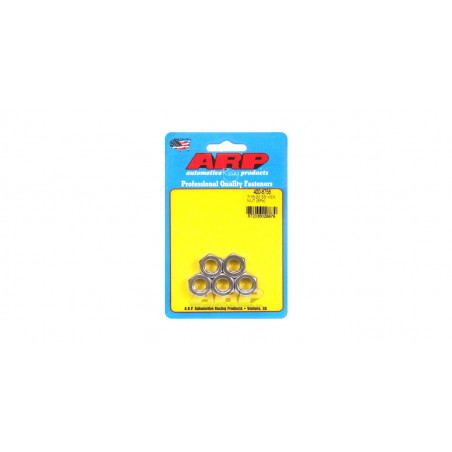 Pack écrous ARP (5) 7/16-20 - Inox Hex