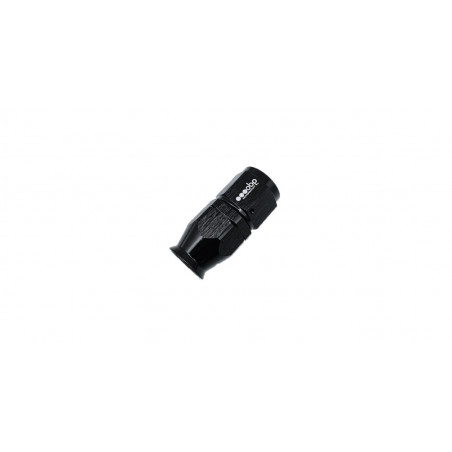 Raccord femelle droit OBP type PTFE aluminium noir