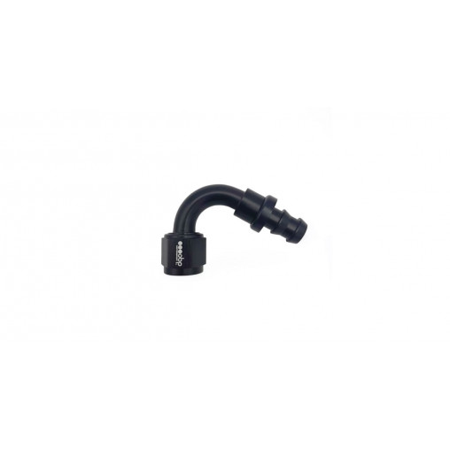 Raccord femelle push lock 120° OBP noir
