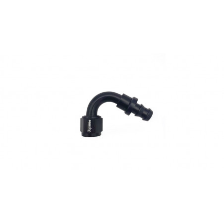 Raccord femelle push lock 120° OBP noir