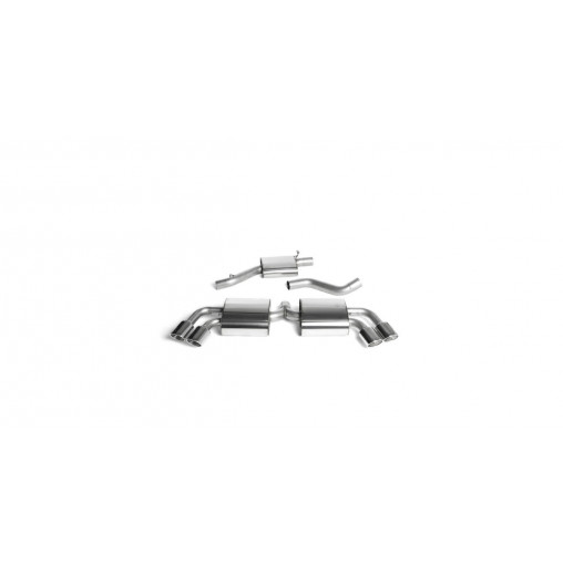 Milltek SSXAU293 Catback avec silencieux inter embout Quad Milltek SSXAU293 Catback avec silencieux inter embout Quad