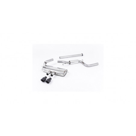 Milltek SSXFD120 Catback sans silencieux antérieur avec silencieux inter embout Dual Cerakote Black GT100