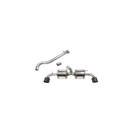 Tube central + adaptateur + silencieux 114 Racing Ceramic Black Inoxcar Toyota Yaris GR 1,6 après 2024