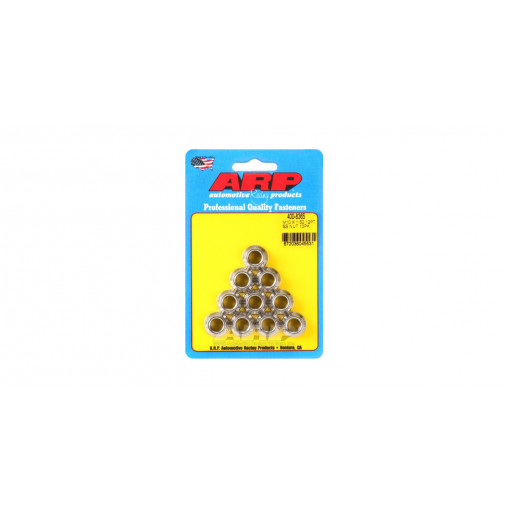 Pack écrous ARP (10) M11 x 1.25 - Inox 12 pts