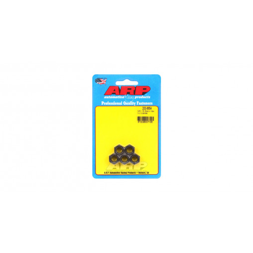 Pack écrous ARP (5) 3/8-16 - Black Oxyde Hex