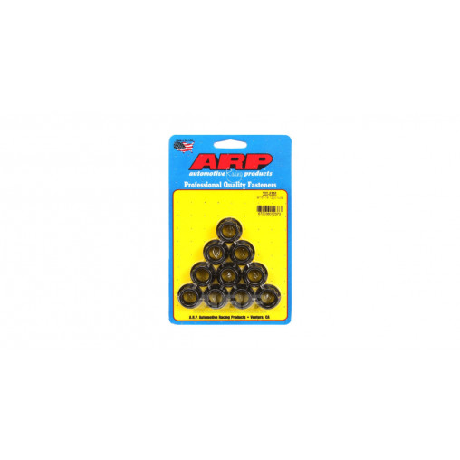 Pack écrous ARP (10) 9/16-18 - Black Oxyde 12 pts