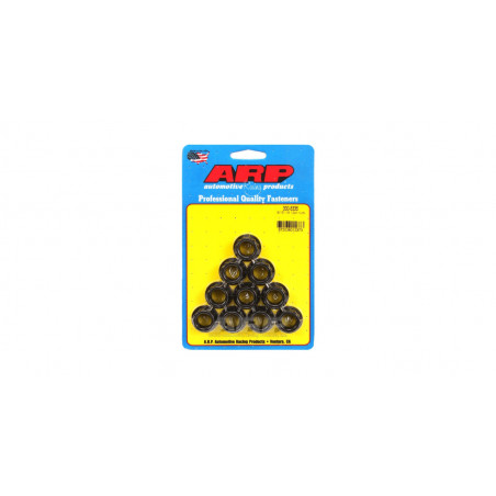 Pack écrous ARP (10) 9/16-18 - Black Oxyde 12 pts