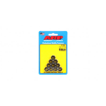 Pack écrous ARP (10) M10 x 1.25 - Black Oxyde 12 pts