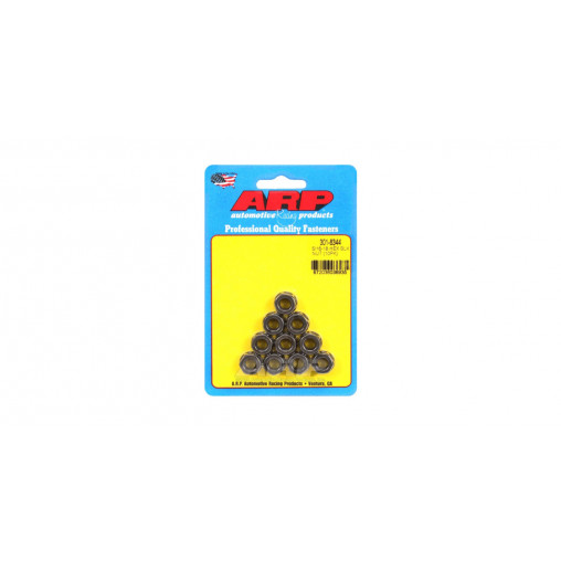 Pack écrous ARP (10) 5/16-18 - Black Oxyde Hex
