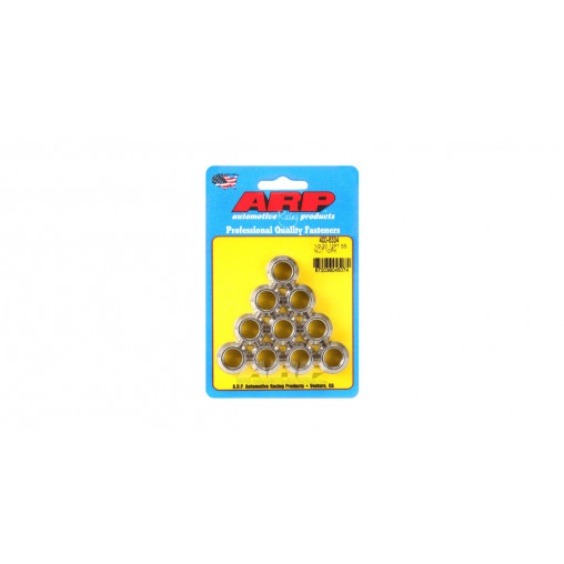 Pack écrous ARP (10) 1/2-20 - Inox 12 pts