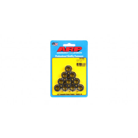 Pack écrous ARP (10) M12 x 1.00 - Black Oxyde 12 pts