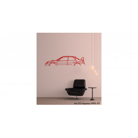 Décoration murale Art Design - silhouette Subaru IMPREZA WRX-STI Décoration murale Art Design - silhouette Subaru IMPREZA WRX-STI