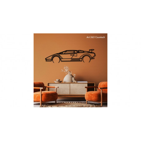 Décoration murale Art Design - silhouette Lamborghini COUNTACH
