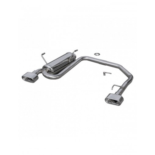 Echappement Inoxcar Silencieux Arrière droit + gauche 1XOBLONG PEUGEOT 206 GT WRC 135CV