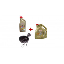 Pack vidange Castrol 5W30 huile + bac