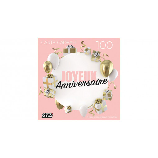 Carte cadeau personnalisable 100 euros