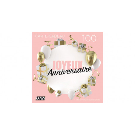 Carte cadeau personnalisable 100 euros