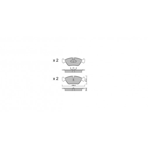 Plaquettes de frein GT2i Club Avant pour BMW Serie 3 (E30) M3 2.3i, 2.5i 1982-92 - Etriers de frein Ate