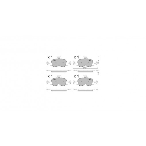 Plaquettes de frein GT2i Club Avant pour AUDI TT - TT Quattro (FV) TTS 2.0i 16V TFSi 2014-23 - Etriers de frein Ate Plaquettes de frein GT2i Club Avant pour AUDI TT - TT Quattro (FV) TTS 2.0i 16V TFSi 2014-23 - Etriers de frein Ate