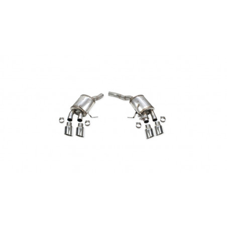 Silencieux arrière Inoxcar 110 X-Race + Vanne pour Porsche Macan S 95B.2 3.0 V6 2019-2021