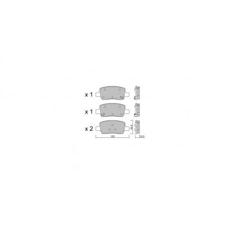 Plaquettes de frein GT2i Club Arrière pour KIA Sorento IV (MQ4) 2.5 T-GDi 285cv 2020-03-01-